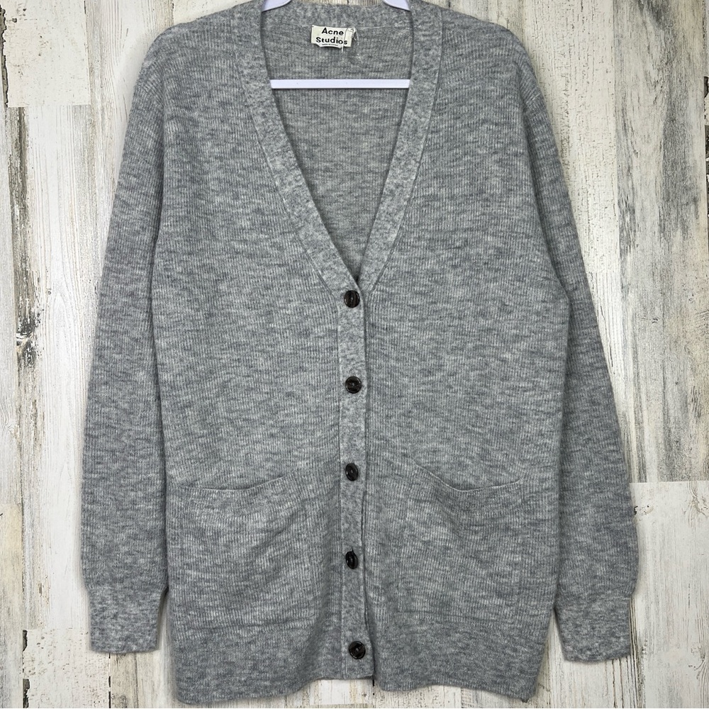 ACNE Studios Oversized Gray Alpaca Blend‎ Cardigan